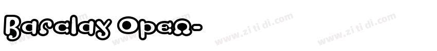Barclay Open字体转换